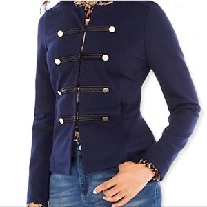 NWT Chico’s Military Jacket Deep Navy 2/L